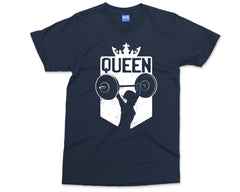 GYM Queen T-shirt , Bodybuilding tshirt for Ladies, Fitness Exercise lifting weights workout top for women, Weightlifting Gift for Her