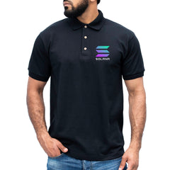 Solana SOL Polo Shirt Crypto Currency Digital Coin Trader Investor Trading Investing ETH BTC Blockchain Platform gift for him her