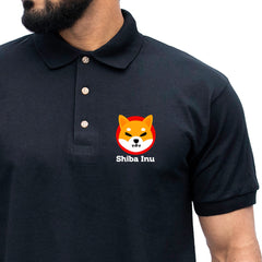 Shiba INU Coin Polo Shirt Crypto Currency Digital Coin Token Trader Investor Trading Investing ETH BTC Blockchain Platform gift for him her