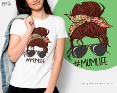 Mum Life T-shirt #Mumlife Mum Life Hashtag Funny Birthday Tumblr - Womens T-Shirt gift for mother's day mothers life