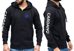 Cardano Logo ZIP Hoodie, ADA Coin Cryptocurrency Gift, Gift for Trader - Investor - Miner, Crypto Gift Jumper, UNISEX Sizes S - 2XL