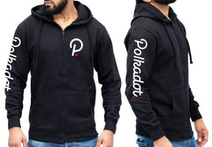 Polkadot Logo Crypto ZIP Hoodie, DOT Cryptocurrency Coin, Blockchain Technology, Crypto Gifts, Gift for Traders, Investor Gift, UNISEX