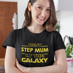 Best Mum in The Galaxy T-Shirt Mothers Day Funny Stars Cool Cute Family Novelty Slogan T-Shirt