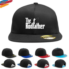 The Rodfather Baseball Snapback Hat, Funny Dad Grandad Fishing Hat, Father's Day Birthday Gift, Fishing Gift, Fisherman Dad Gift Hat Cap