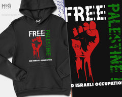 FREE PALESTINE Hoodie, Palestinian Freedom hoody, Save Gaza from Israeli Occupation, Protest Riot Awareness, Unisex Pullover Jumper UK