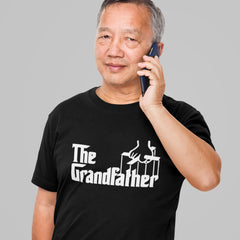 The Grandfather T-shirt Gift For Grandad Present for Grandpa Grampa Gift Gangster Slogan Parody Film Movie Christmas Gift for Grandfather
