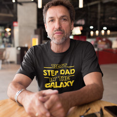 Best Step Dad In The Galaxy T-shirt Cool Step Father Daddy PAPA Gift stepdad Tshirt Star Wars Fathers Day Funny Grandpa T shirt