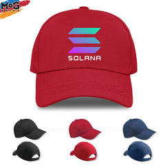 Solana Logo Baseball Cap, Sol Cryptocurrency Hat, Solana Investor Gift, Solana Hat, Investor Dad Brother, Crypto Bull - Adult Unisex