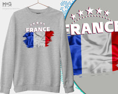France Coupe du Monde WorId Cup Football Jumper, France Football Sweat Shirt WorId Cup France Football Cup Tee French Les Bleus Flag Jumper