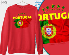 Portugal futebol Jumper Portugal Football Cup Sweat Shirt WorId Esportes Cup Portuga Footballer Sport Portugal Flag Sweat Copa do Mundo Gift