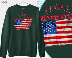 USA World Soccer Cup Jumper USA Soccer Sweat Shirt World Champ United States Sweater World Football Cup USA Flag Patriotic Sweat Shirt Gift
