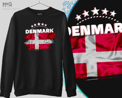 Denmark Football Sweat Shirt Danmark Fodbold Skjorte WorId Cup Danish Jumper Denmark WorId Football Danmarks Verdensmesterskab Fodbold Top