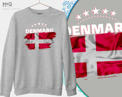 Denmark Football Sweat Shirt Danmark Fodbold Skjorte WorId Cup Danish Jumper Denmark WorId Football Danmarks Verdensmesterskab Fodbold Top