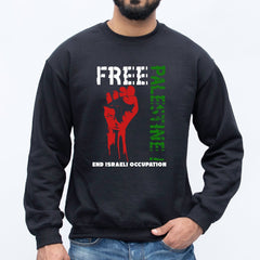 Free Palestine Sweatshirt, Free Palestinian Jumper Sweater, Stand Save Gaza, Stop Israeli Occupation, Free Palestine Protest Riot Unisex