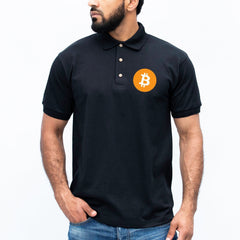 Bitcoin Logo Polo Shirt, Btc Cryptocurrency Coin, Crypto Currency Gift For Trader - Investor, Bitcoin Tech Trading Lover, Unisex Top
