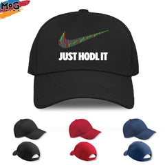 Just Hodl It Logo Baseball Cap, Funny Crypto Gift, Cryptocurrency Investing Investor, Hodl Meme Bitcoin Xrp Ethereum Cardano Ethereum Hat