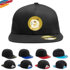 Dogecoin Logo Snapback Cap, Funny Cryptocurrency Meme Coin, Doge Coin Crypto Hat, Hodl Crypto Investor Trader, Dogecoin User Hodler Gift