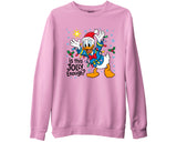 Funny Is This Jolly Enough Sweatshirt Disney Donald Duck Xmas Gift Top
