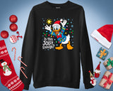 Funny Is This Jolly Enough Sweatshirt Disney Donald Duck Xmas Gift Top