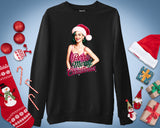 Santa Katy Perry Xmas Sweatshirt Funny Singer Parody Music Fan Gifts