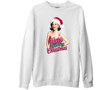 Santa Katy Perry Xmas Sweatshirt Funny Singer Parody Music Fan Gifts
