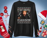 Funny Christmas Sweatshirt Retro Holiday Movie Jumper Xmas Party Top