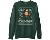 Funny Christmas Sweatshirt Retro Holiday Movie Jumper Xmas Party Top