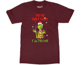 Funny Christmas Grinch T-shirt Ho Ho I’m Drunk Grinchmas Tee Xmas Gift