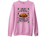 Funny Thanksgiving Dinner Joke Sweatshirt Turkey Xmas Food Lover Gifts