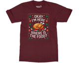 Funny Thanksgiving Dinner Joke T-shirt Turkey Xmas Tee Food Lover Gift