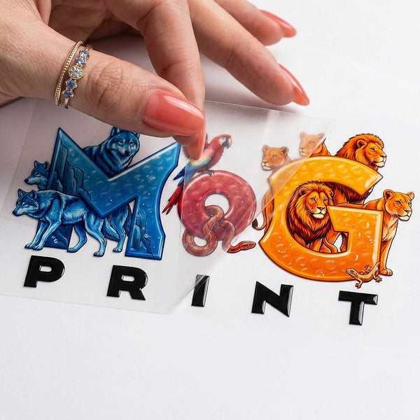Personalised Raised 3D UV DTF Decals Waterproof DIY Transfer Stickers