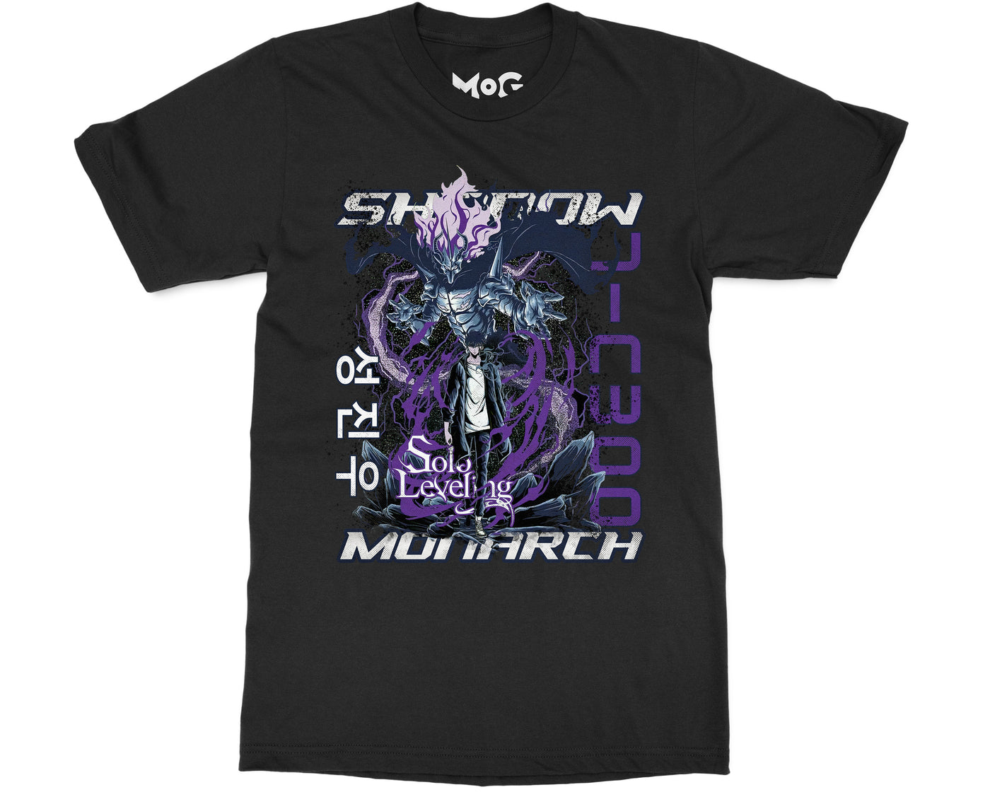 Solo Levelling Sung Jinwoo Graphic T-shirt Cool Anime Manga Japanese tshirt
