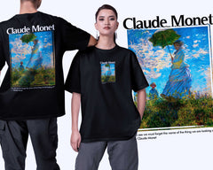 Monet Woman with Parasol T-shirt Academia Impressionist Art Shirt