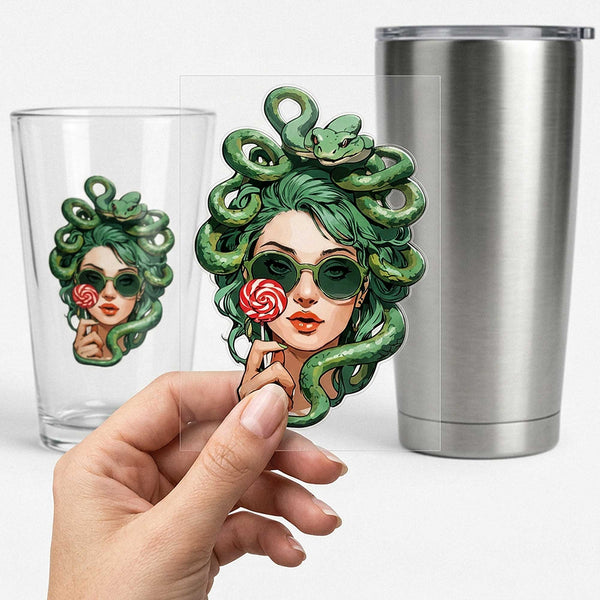 3D UV Stickers for Tumblers and Cups Durable Drinkware Decal Set