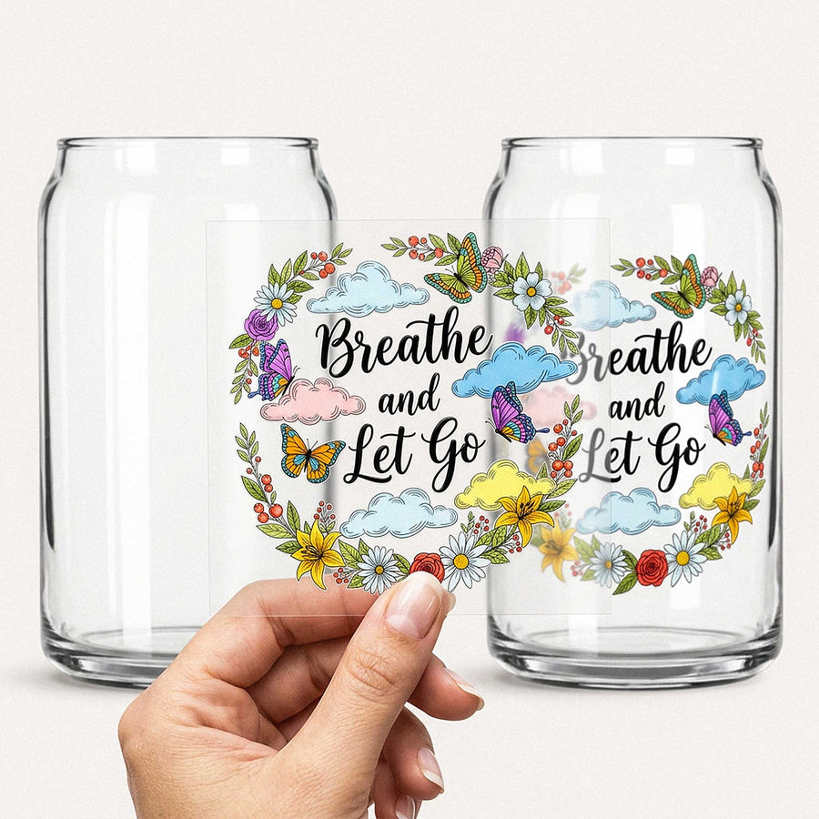 3D UV Stickers for Glass Cups Permanent Glassware Decals and Labels