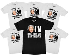 Look Who's 50 Custom Face Birthday T-shirt Personalised Photo Gift Tee