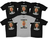 Personalised 40th Birthday Party T-shirt Custom Photo Confetti Shirt