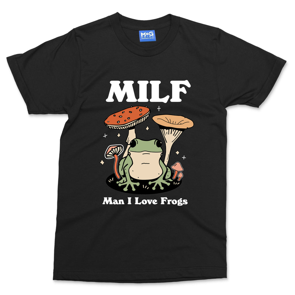 MILF: Man I Love Frogs Man I Love Fishing Funny Fishing Frog T-Shirt