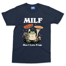 MILF T-shirt Funny Man I Love Frogs Joke Party Festival Rave Gift Top Frog Tee