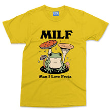 MILF T-shirt Funny Man I Love Frogs Joke Party Festival Rave Gift Top Frog Tee