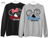 Disney Squad 2024 Printed Sweatshirt, Mickey & Minnie Disneyworld Sweater, Family Matching Jumper, Vacation Holiday Trip Crew Sweatshirt