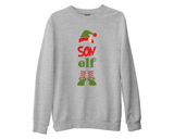 Custom Family Elf Christmas Sweatshirt, Group Matching Funny Santa Xmas Eve Top