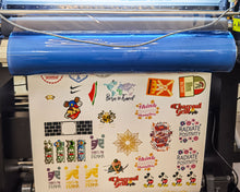 Bulk 3D Stickers Wholesale UV DTF Transfer Customised Metre Gang Sheets UK