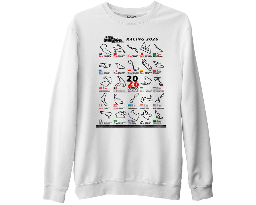 Motorsport Fan Sweatshirt Formula Racing 2026 Track Top for Car Riders