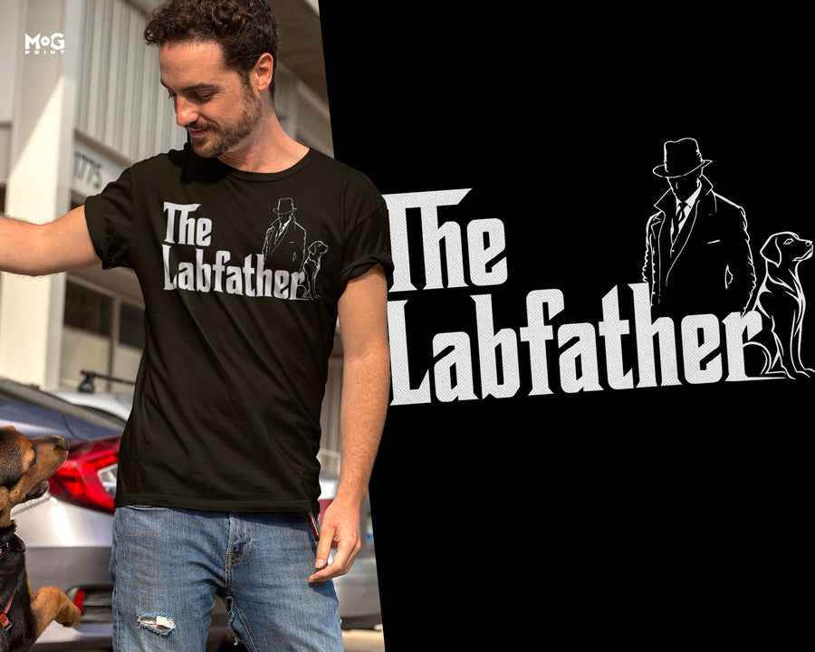 Funny Labfather Parody T-shirt Labrador Dad Gift Shirt For Dog Owner Dad