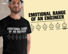Funny Engineer Emoji T-shirt Sarcastic Engineering No Emotions Joke Gift Tee