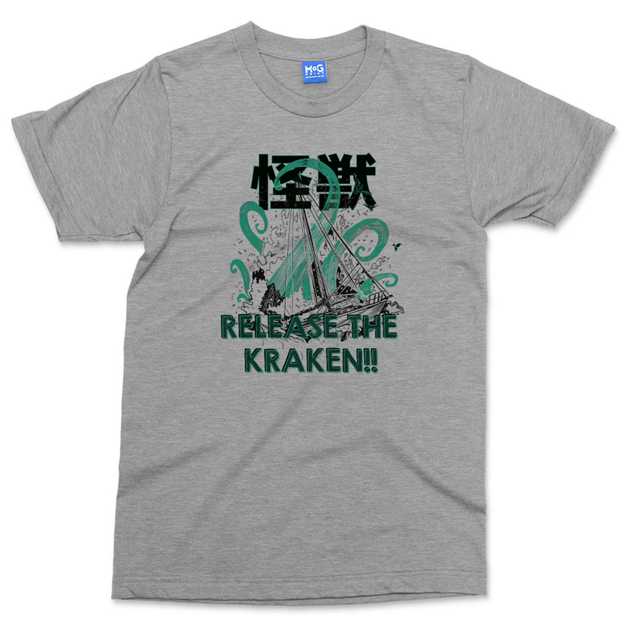 Release the Kraken T-shirt Pirate Myth Sea Monster Octopus Tentacles Tee