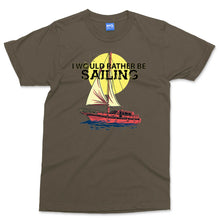 Funny Yacht Club T-shirt I Would Rather Be Sailing Ocean Lover Gift