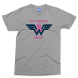 Breast Cancer Survivor T-shirt Wonder Woman Ribbon Shirt Support Gifts