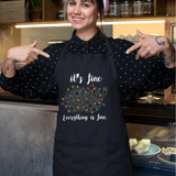 Funny Christmas Anxiety Apron Xmas Light Kitchen Supplies Chef Present